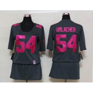 nike women nfl jerseys chicago bears #54 urlacher dk.grey[breast cancer awareness]