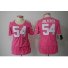 nike women nfl jerseys chicago bears #54 urlacher pink[breast cancer awareness]