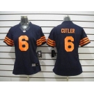 nike women nfl jerseys chicago bears #6 cutler blue[nike limited orange number]