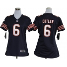 nike women nfl jerseys chicago bears #6 cutler blue[nike]