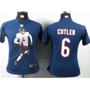 nike women nfl jerseys chicago bears #6 cutler blue[portrait fashion]