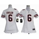 nike women nfl jerseys chicago bears #6 cutler white[nike]