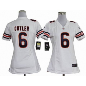 nike women nfl jerseys chicago bears #6 cutler white[nike]