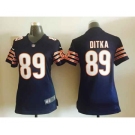 nike women nfl jerseys chicago bears #89 mike ditka blue[nike]