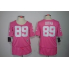 nike women nfl jerseys chicago bears #89 mike ditka pink[breast cancer awareness]