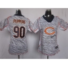 nike women nfl jerseys chicago bears #90 peppers [fem fan zebra]