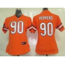 nike women nfl jerseys chicago bears #90 peppers orange[nike]