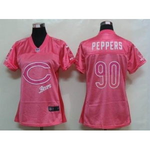 nike women nfl jerseys chicago bears #90 peppers pink[2012 fem fan]