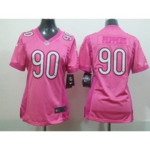 nike women nfl jerseys chicago bears #90 peppers pink[2012 nike love]