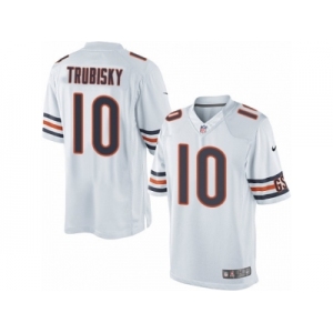 Youth Nike Chicago Bears #10 Mitchell Trubisky Limited White NFL Jersey