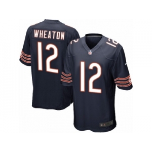 Youth Nike Chicago Bears #12 Markus Wheaton Game Navy Blue Team Color NFL Jersey