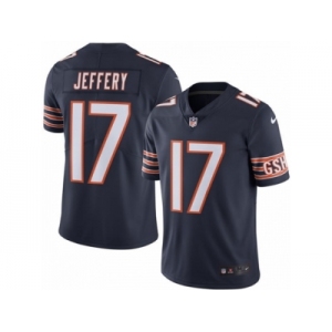 Youth Nike Chicago Bears #17 Alshon Jeffery Limited Navy Blue Rush NFL Jersey