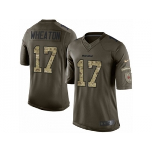 Youth Nike Chicago Bears #17 Markus Wheaton Limited Green Salute to Service NFL Jersey