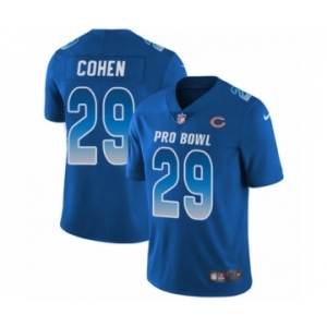 Youth Nike Chicago Bears #29 Tarik Cohen Limited Royal Blue NFC 2019 Pro Bowl NFL Jersey