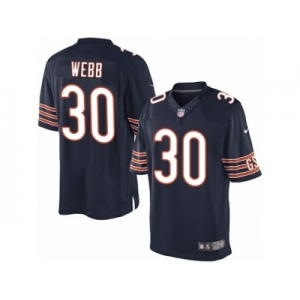 Youth Nike Chicago Bears #30 B.W. Webb Limited Navy Blue Team Color NFL Jersey