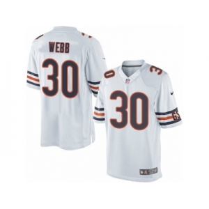 Youth Nike Chicago Bears #30 B.W. Webb Limited White NFL Jersey