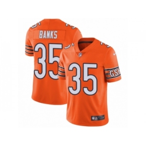 Youth Nike Chicago Bears #35 Johnthan Banks Vapor Untouchable Limited Orange Rush NFL Jersey