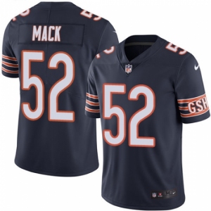 Youth Nike Chicago Bears #52 Khalil Mack Navy Blue Team Color Vapor Untouchable Limited Player NFL Jersey