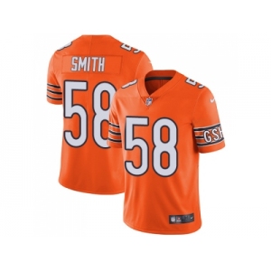 Youth Nike Chicago Bears #58 Roquan Smith Orange Stitched NFL Limited Rush Jersey