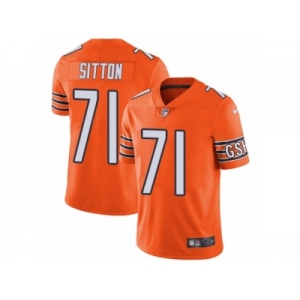 Youth Nike Chicago Bears #71 Josh Sitton Vapor Untouchable Limited Orange Rush NFL Jersey