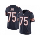 Youth Nike Chicago Bears #75 Kyle Long Limited Navy Blue Rush NFL Jersey