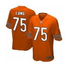 Youth Nike Chicago Bears #75 Kyle Long Orange Alternate NFL Jersey