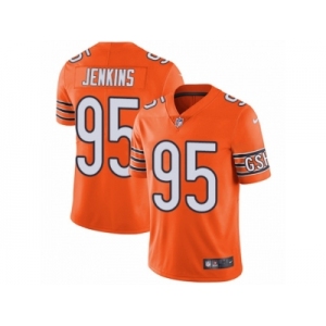 Youth Nike Chicago Bears #95 John Jenkins Vapor Untouchable Limited Orange Rush NFL Jersey