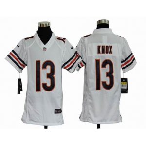 nike youth nfl jerseys chicago bears #13 johnny knox white[nike]