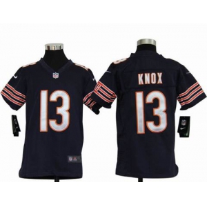 nike youth nfl jerseys chicago bears #13 knox blue[nike]