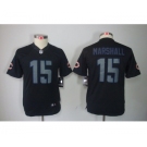 nike youth nfl jerseys chicago bears #15 marshall black[nike impact limited]