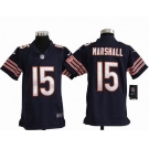 nike youth nfl jerseys chicago bears #15 marshall blue[marshall][nike]