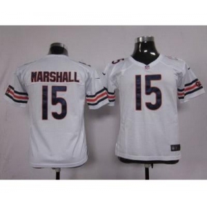 nike youth nfl jerseys chicago bears #15 marshall white[marshall][nike]