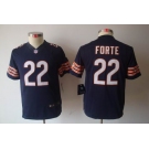 nike youth nfl jerseys chicago bears #22 matt forte blue[nike limited]