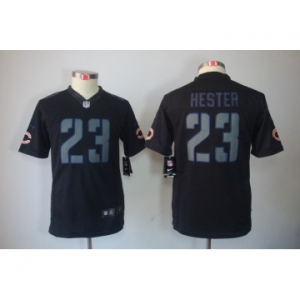 nike youth nfl jerseys chicago bears #23 hester black[nike impact limited]