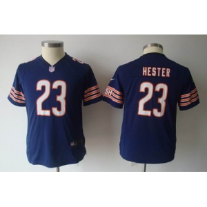 nike youth nfl jerseys chicago bears #23 hester blue[nike]