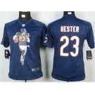 nike youth nfl jerseys chicago bears #23 hester blue[portrait fashion]