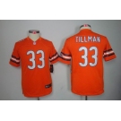 nike youth nfl jerseys chicago bears #33 tillman orange[nike]