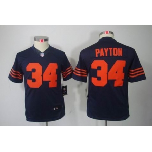 nike youth nfl jerseys chicago bears #34 payton blue[nike limited orange number]