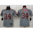 nike youth nfl jerseys chicago bears #34 payton grey[nike lights out]