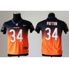 nike youth nfl jerseys chicago bears #34 walter payton blue-orange[nike drift fashion][second version]