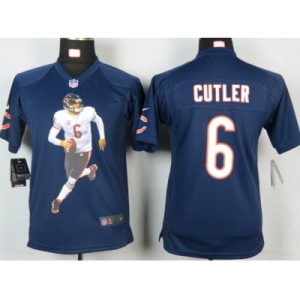 nike youth nfl jerseys chicago bears #6 jay cutler blue[portrait fashion]