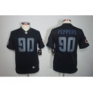 nike youth nfl jerseys chicago bears #90 peppers black[nike impact limited]