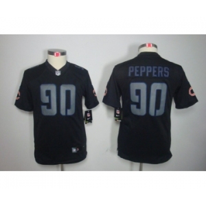 nike youth nfl jerseys chicago bears #90 peppers black[nike impact limited]