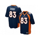 Men Nike Denver Broncos #83 A.J. Derby Game Navy Blue Alternate NFL Jersey