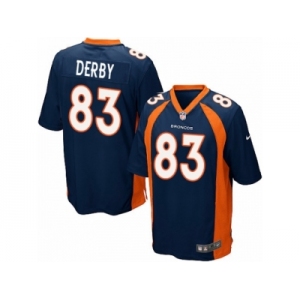 Men Nike Denver Broncos #83 A.J. Derby Game Navy Blue Alternate NFL Jersey