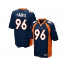 Men Nike Denver Broncos #96 Shelby Harris Game Navy Blue Alternate NFL Jersey