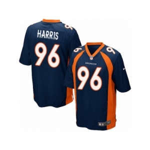 Men Nike Denver Broncos #96 Shelby Harris Game Navy Blue Alternate NFL Jersey