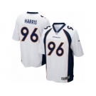 Men Nike Denver Broncos #96 Shelby Harris Game White NFL Jersey