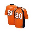 Men's Denver Broncos #80 Jake Butt Nike Orange 2017 Draft Pick Game Jersey