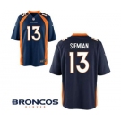 Men's Nike Denver Broncos #13 Trevor Siemian Game Navy Blue Alternate NFL Jersey